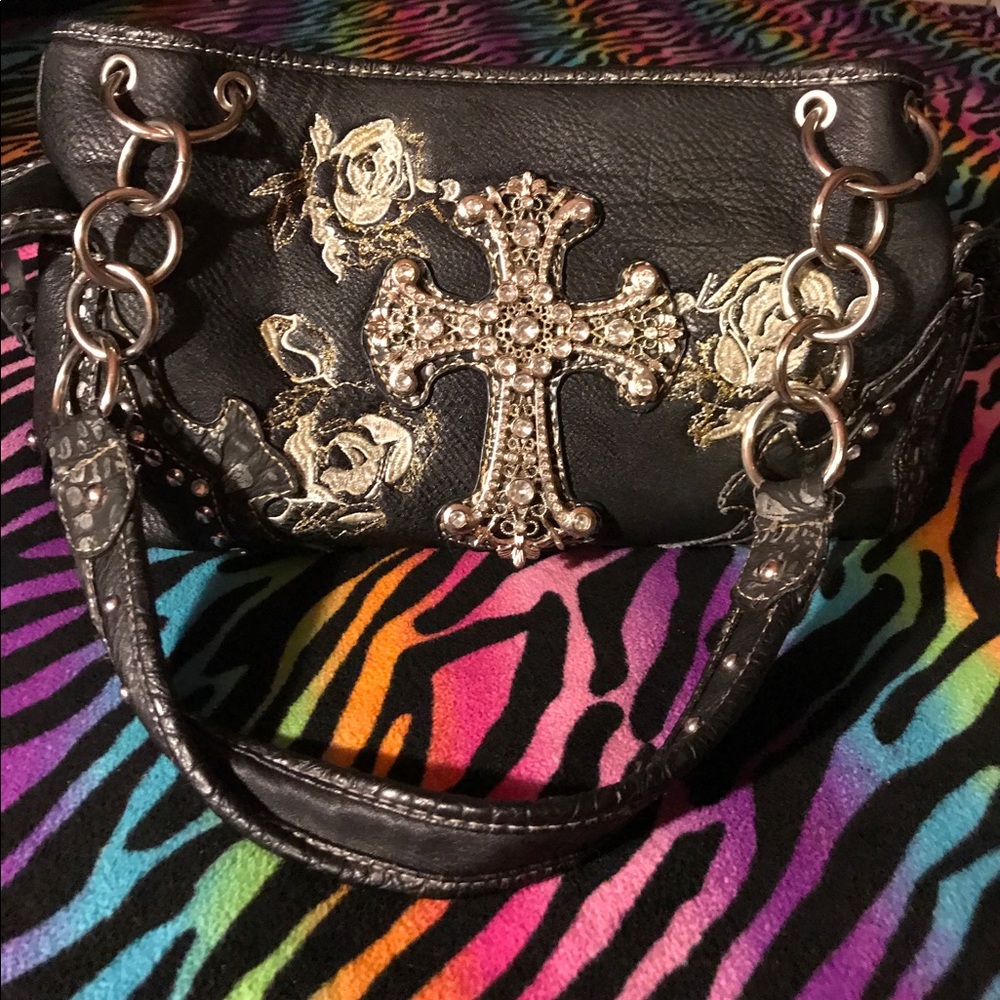 Leather Concealed Pocket Cross Purse 👛